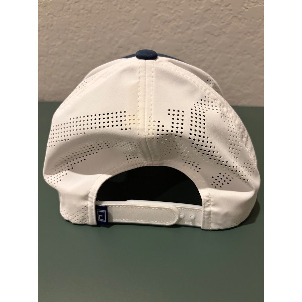 Hooey Cowboy Golf Navy White Snapback Hat Odessa Fabric Flexfit 110 2530T-NVWH - Picture 3 of 6